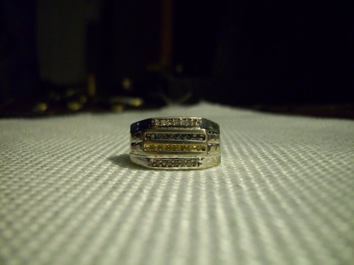 Diamond Ring (Blue/White/Yellow diamonds)