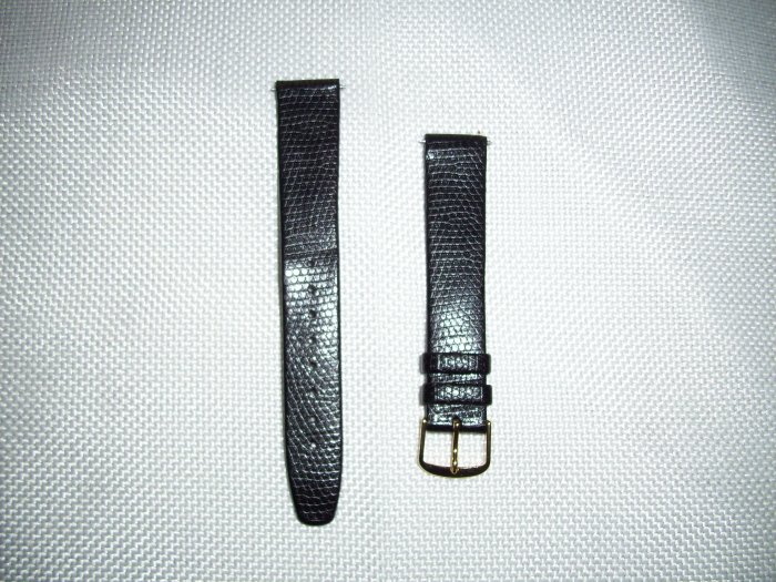 Genuine Lizard Grain on Calf Watchband Size 18mm