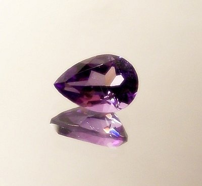 2.06Cttw. Pair of 2 Natural Pear Cut VVS amethyst