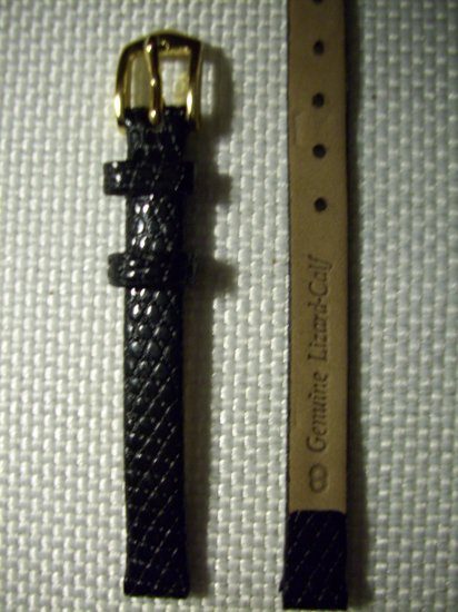 Genuine Lizard Calf Women's Watchband Size 8mm