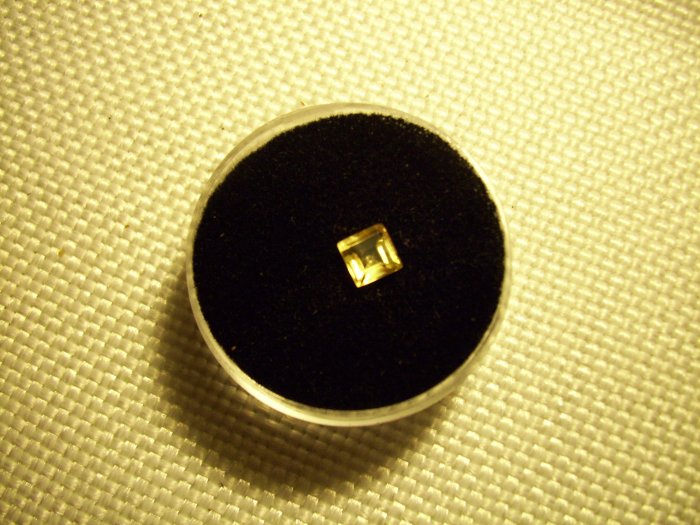 .67ct Princess Cut Golden Topaz VS