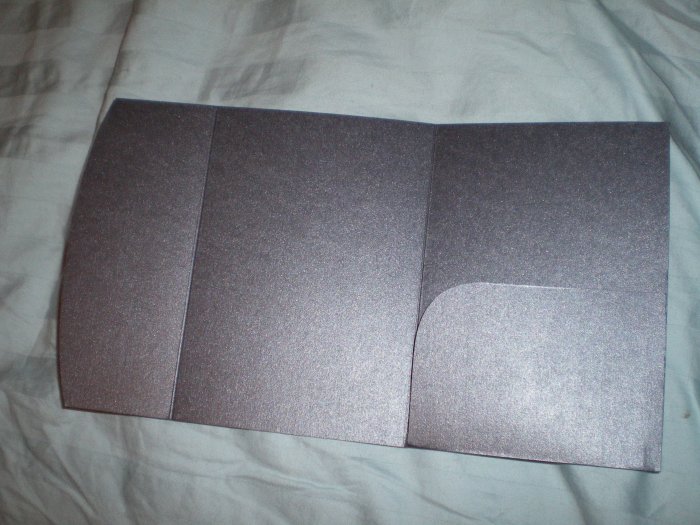 Black Pocket Fold Invitation Jackets