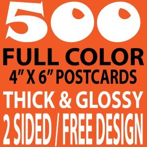 500 4x6 full color double sided uv coated flyers
