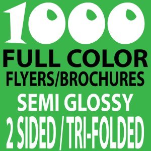 1000 8x11 Tri-Folded Brochures