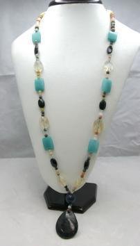Bohemian Style Natural gemstone Necklace! Low Price!