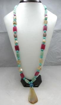 Bohemian Style Natural gemstone Necklace NEW Low Price!