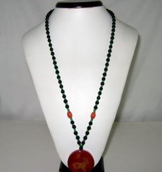 Bohemian Style Natural gemstone Pendant Necklace