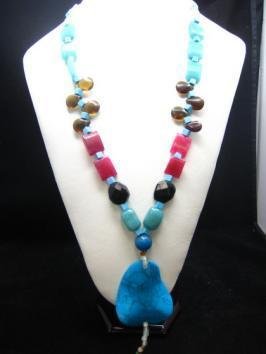 Bohemian Style Natural gemstone Turquoise Necklace