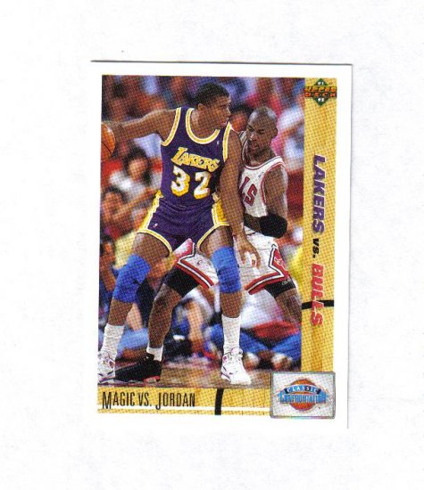 MICHAEL JORDAN / MAGIC JOHNSON 91-92 UPPER DECK CLASSIC CONFRONTATIONS #34