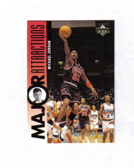 MICHAEL JORDAN 95-96 UPPER DECK MAJOR ATTRACTIONS #339