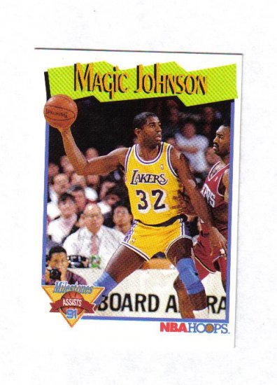 MAGIC JOHNSON 91-92 HOOPS MILESTONE #316