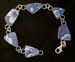 Style BR2 Reclaimed Vintage Japanese Rice Bowl Bracelet