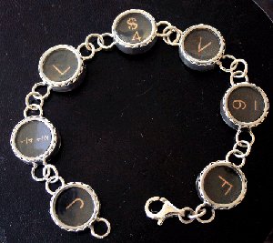 Style BR4 TypeWriter Key Bracelet