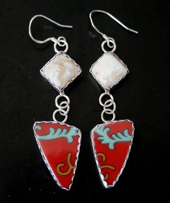 Style EP8 Soup Bowl Earrings with Pearls