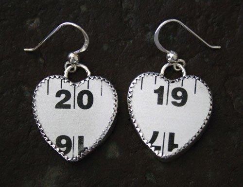 Style RUHM, Carpenters Aluminum Ruler Earrings