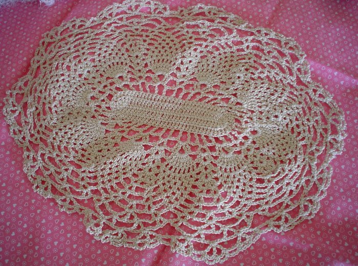 Oval Pineapple Doily