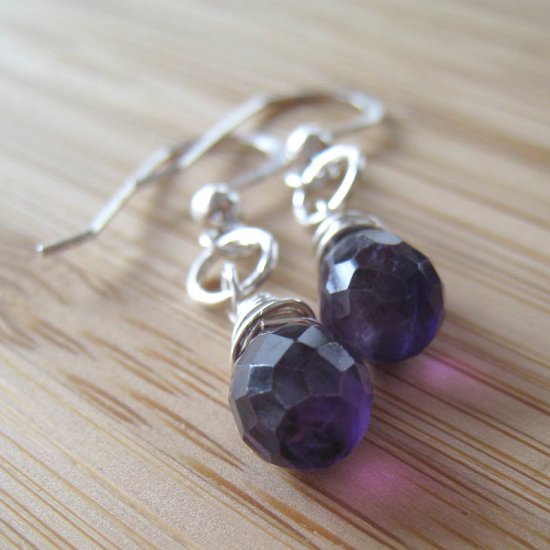Amethyst Earrings - Purple Haze