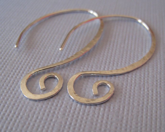 Sterling Silver Swirl Earrings