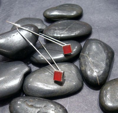 Squares on a Wire - Carnelian