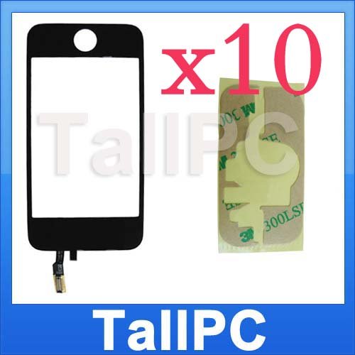 x10 iphone 3G Digitizer Touch Screen + adhesive tape US