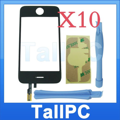 x10 Iphone 3G Digitizer Touch Screen + adhesive 2 tools