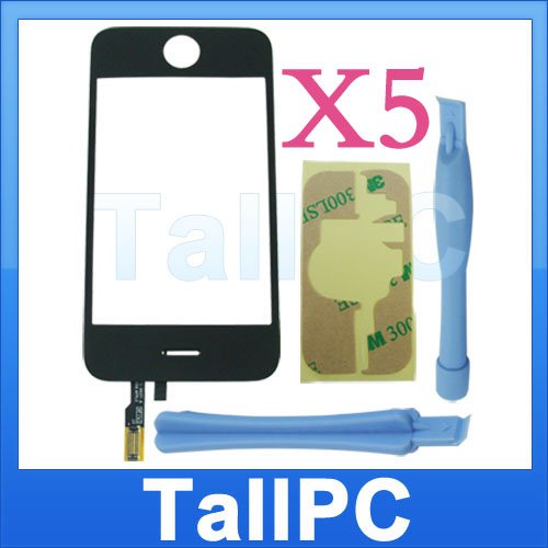 x5 Iphone 3G Digitizer Touch Screen 2 tools adhesive US