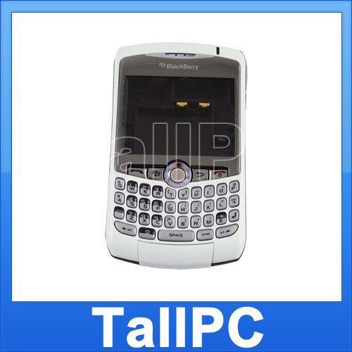 For BlackBerry Curve 8310 Full Housing Cover US white