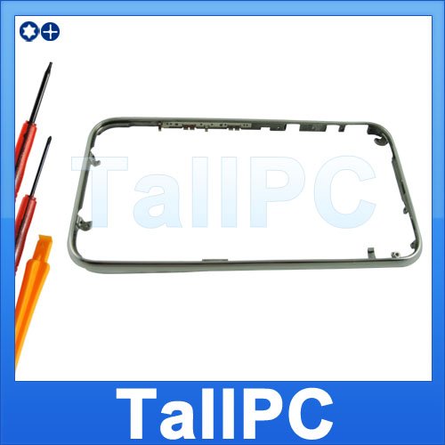 For iPhone 3G Chrome Mid Front Bezel Frame Cover US