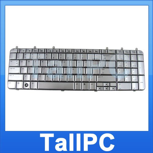NEW HP DV7 keyboard HP DV7 Silver w/ Six screwholes US