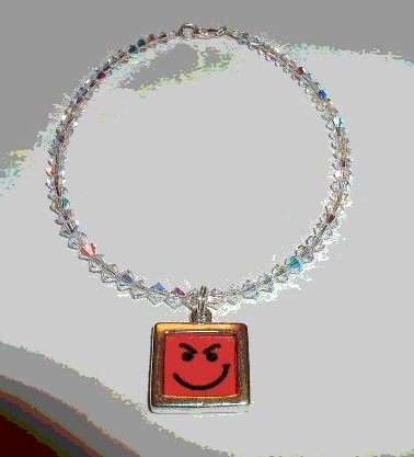 Have A Nice Day Bon Jovi Swarovski Crystal Ankle Bracelet Anklet