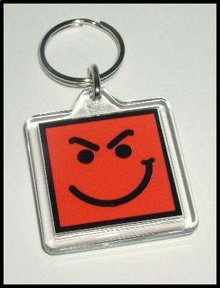 Have A Nice Day Smirky Guy BON JOVI Key Ring KeyChain