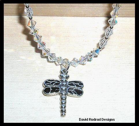 DRAGONFLY & Crystal Ankle Bracelet Anklet Swarovski