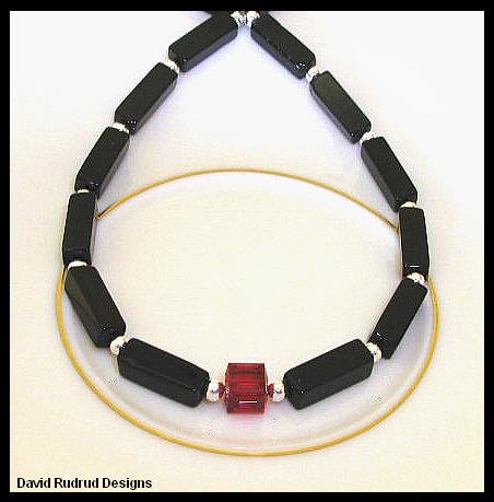Birthstone Necklace 18 Inches Elegant Polished Black Onyx Swarovski