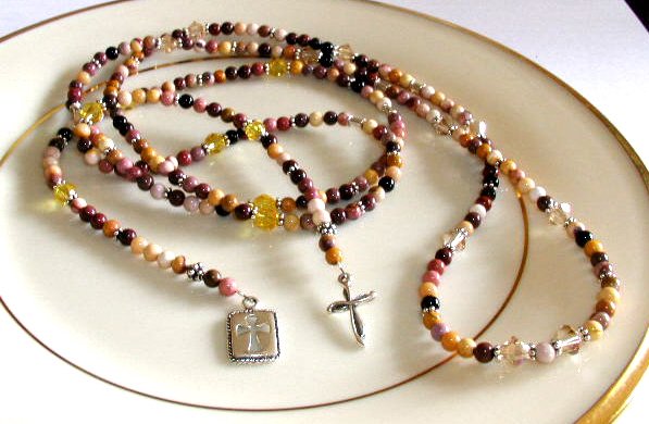 Boutique 48 Inch Loop LARIAT Necklace Swarovski Gemstone and Bali