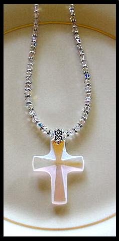 New Swarovski Crystal Cross Necklace 18 Inches