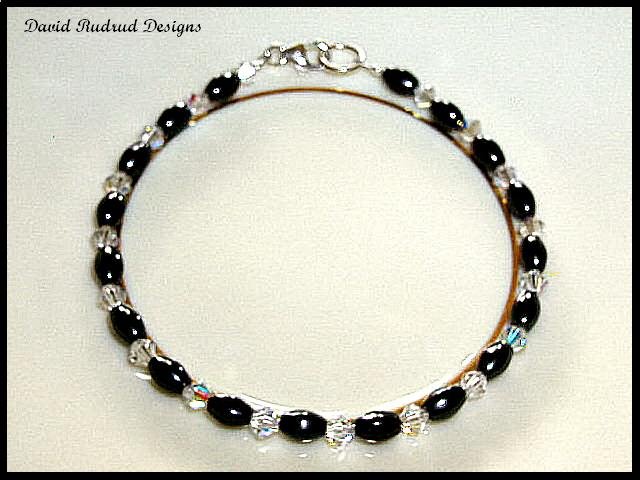 SALE! Swarovski Crystal Hematite Magnetic Bead Bracelet