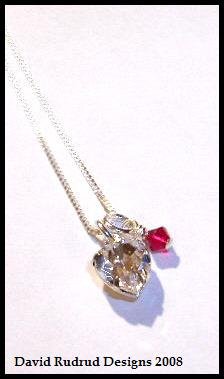 Worldwide Shipping - Original TWILIGHT BELLA'S CHARM NECKLACE Jewelry 16 in. Sterling & Swarovski
