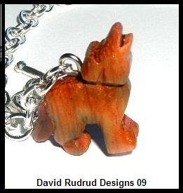 TWILIGHT Inspired Bella's Charm Bracelet w/ Hand-Carved Wolf