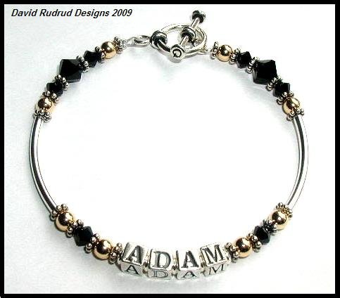 ADAM LAMBERT Tribute Name Bracelet - Swarovski and Sterling