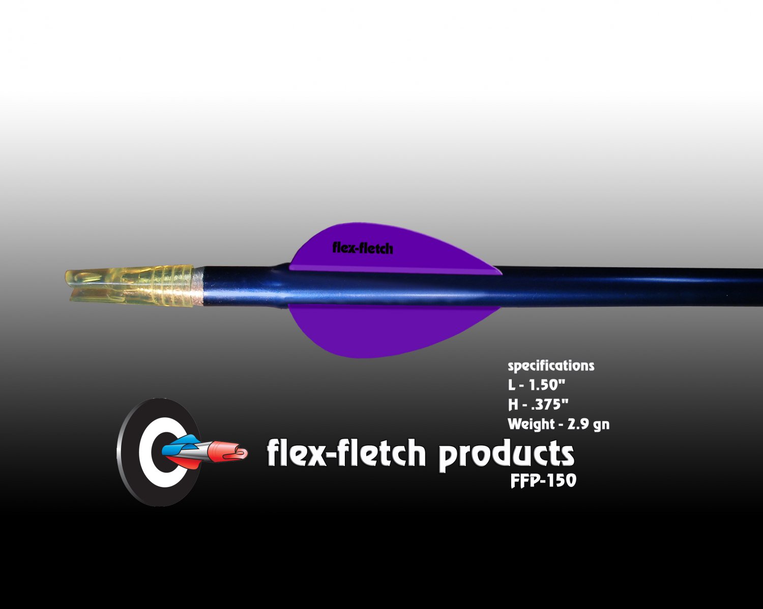 FFP-150 Purple Flex-Fletch Premium vanes archery vanes target archery hunting flex fletch