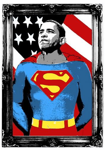 Obama Superman (Silver Edition)
