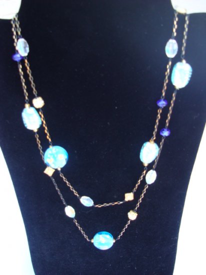 Beautiful Multi-Layered Necklace with Tourquoise