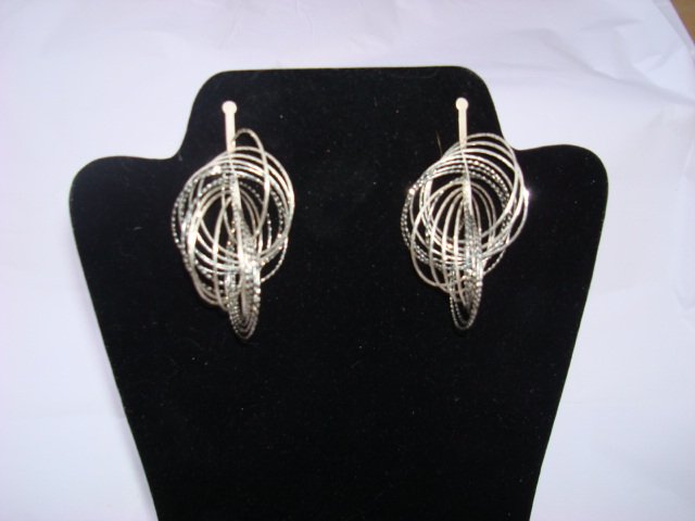 Sterling Silver & Cubic Zarconia Earrings