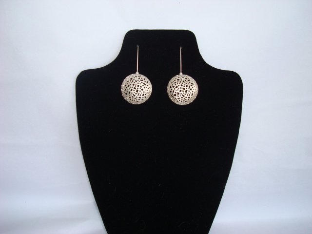 Sterling Silver Round Earrings