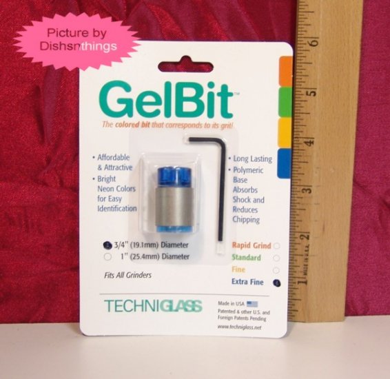 Techniglass GELBIT Grinder Bit BLUE Super Fine 600 NIB