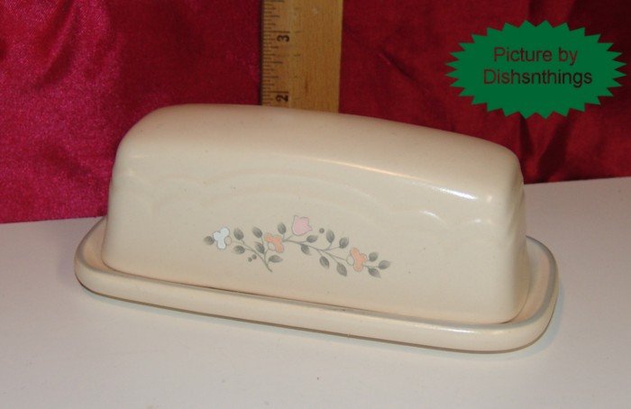 Pfaltzgraff REMEMBRANCE Lidded Butter Dish MINT USA