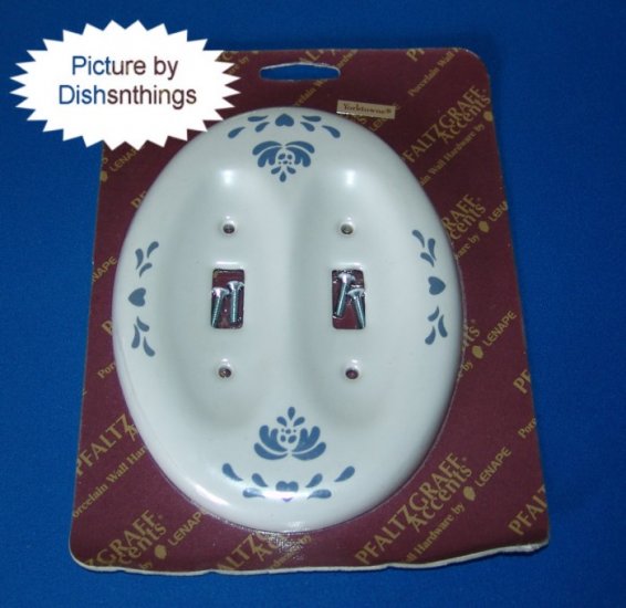 Pfaltzgraff YORKTOWNE Pottery Double Switch Plate NIB