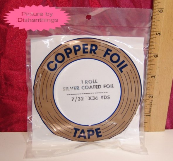 EDCO 7/32 Copper Silver Foil Tape 36 yard 1 mil NIB USA