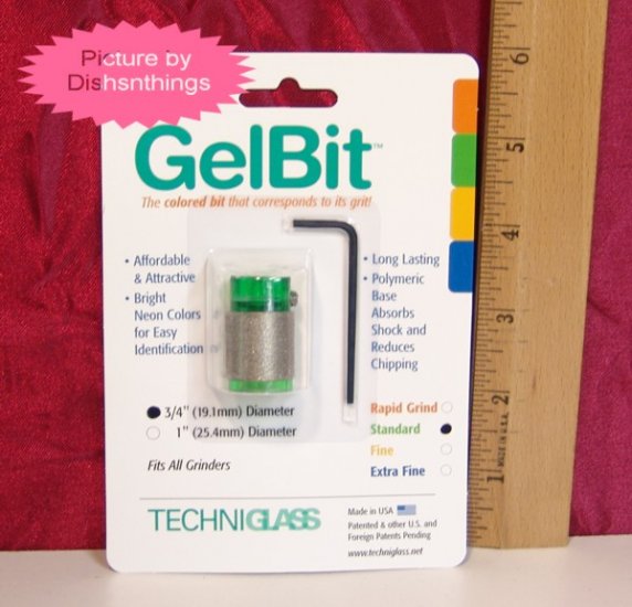 Techniglass GELBIT Grinder Bit GREEN Reg 100/120 NIB