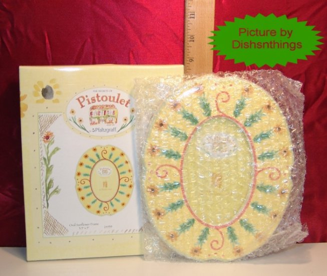 Pfaltzgraff PISTOULET 5x7 Oval Picture Frame NOS/NIB